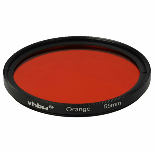 Filtro Laranja para Objetivas de Câmara com Rosca de 55 mm - vhbw