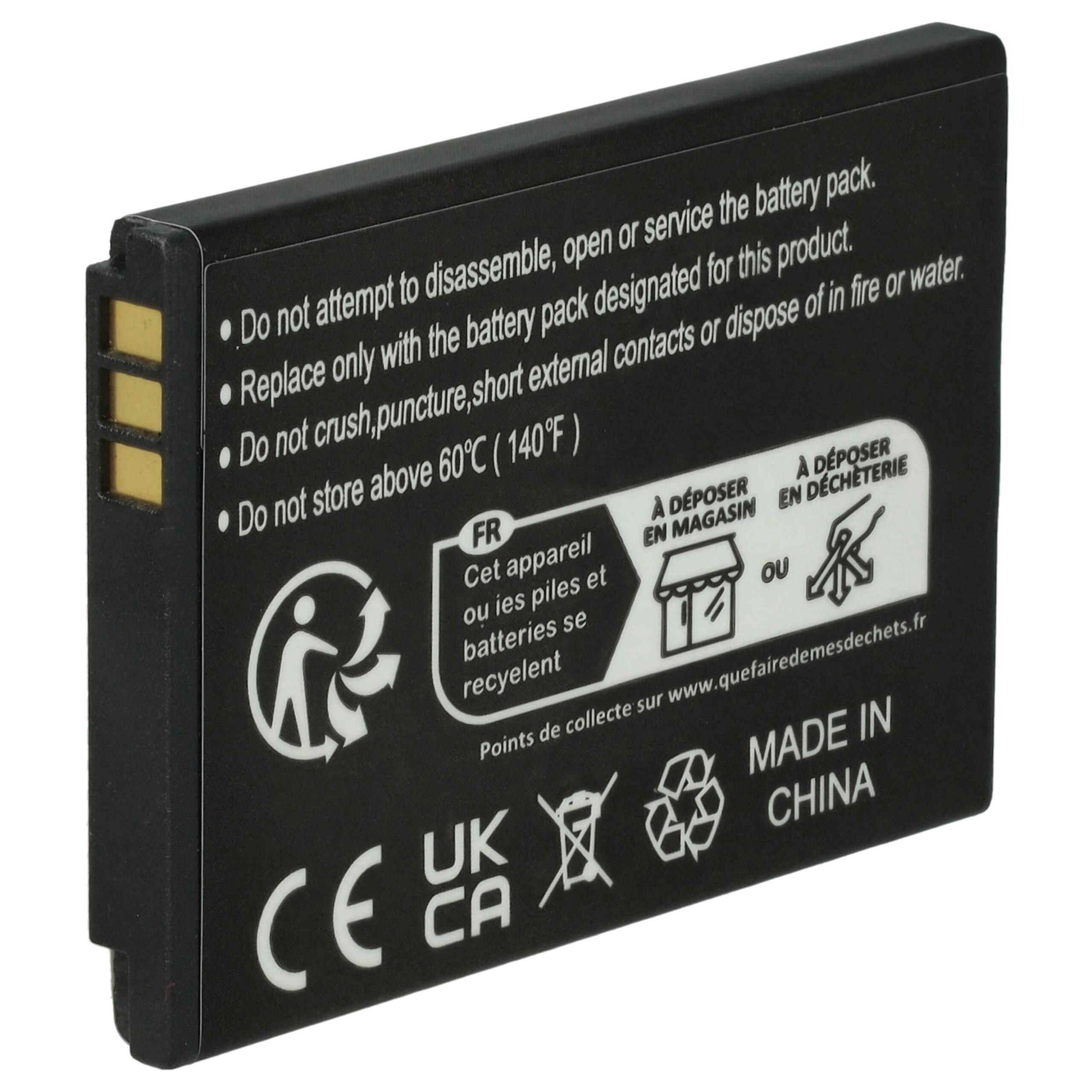 Bateria vhbw para Telemóvel Doro - Substitui RCB01P01, RCB413, RCBNTC01 - 1200 mAh 3.7 V Li-Ion - Image 3