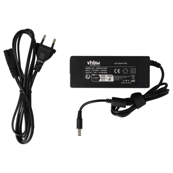 Carregador de Portátil vhbw 90W compatível com Samsung AD-8019, AA-PA1N90W, AD-9019 - 200 cm