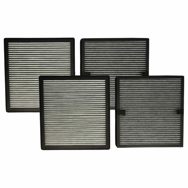 Conjunto de 4 Filtros vhbw para Purificador Ideal 8734001 - Filtro HEPA e Carvão Ativado