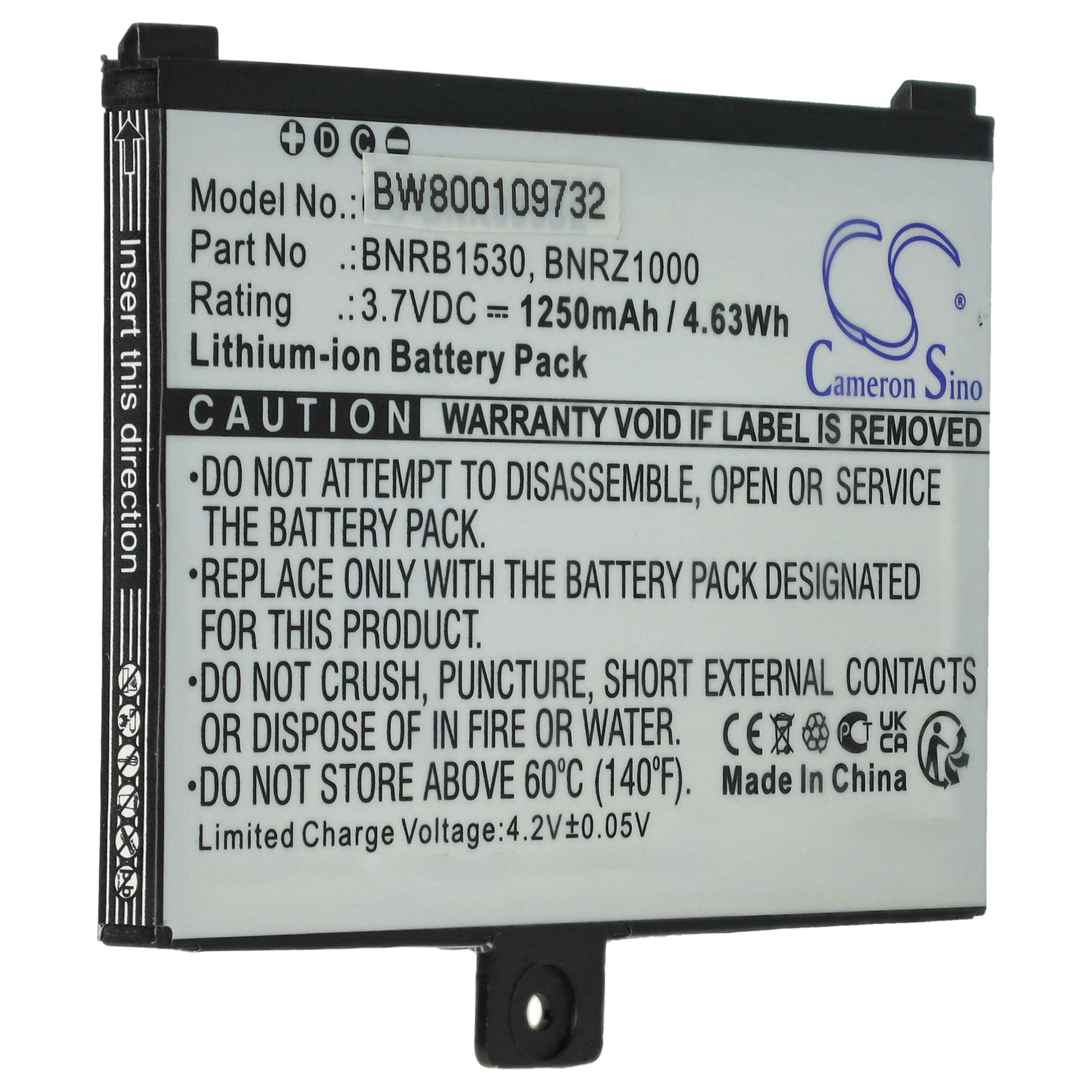 Bateria vhbw para E-Book Reader Barnes & Noble / Pocketbook (1250 mAh, 3.7 V, Li-Ion) - Image 3