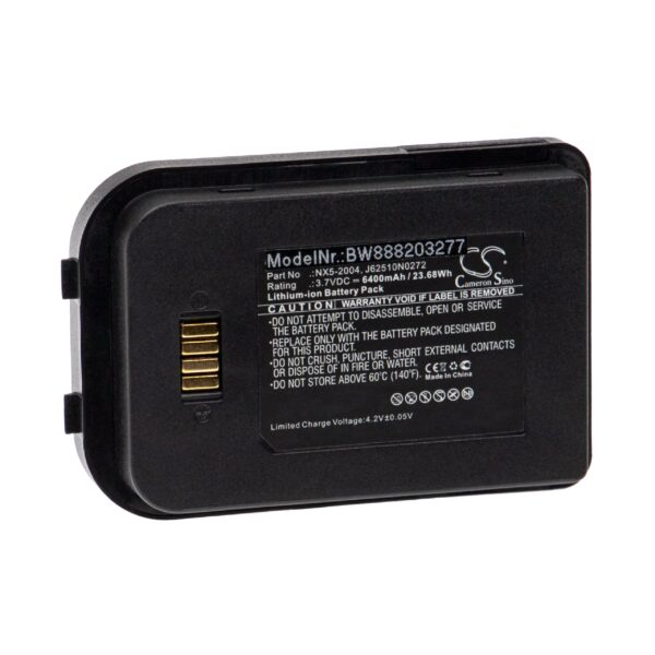 Bateria vhbw para Bluebird Handheld Nautiz (6400 mAh, 3.7 V)