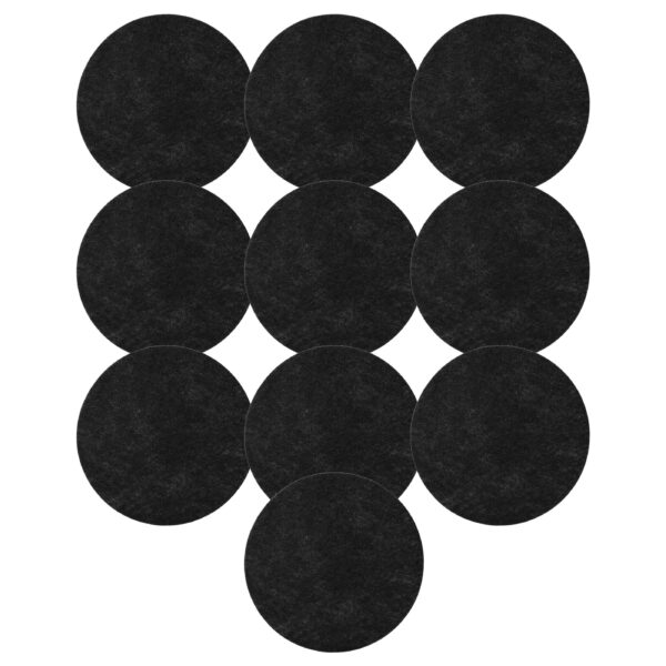 10x Filtro de Carvão Ativado para Fritadeira DeLonghi - 130 mm - vhbw