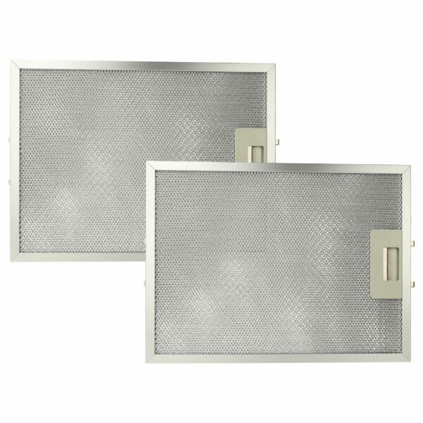 2x Filtro de Gordura em Metal de Longa Duração vhbw para Zanussi, Alno, Turbo
