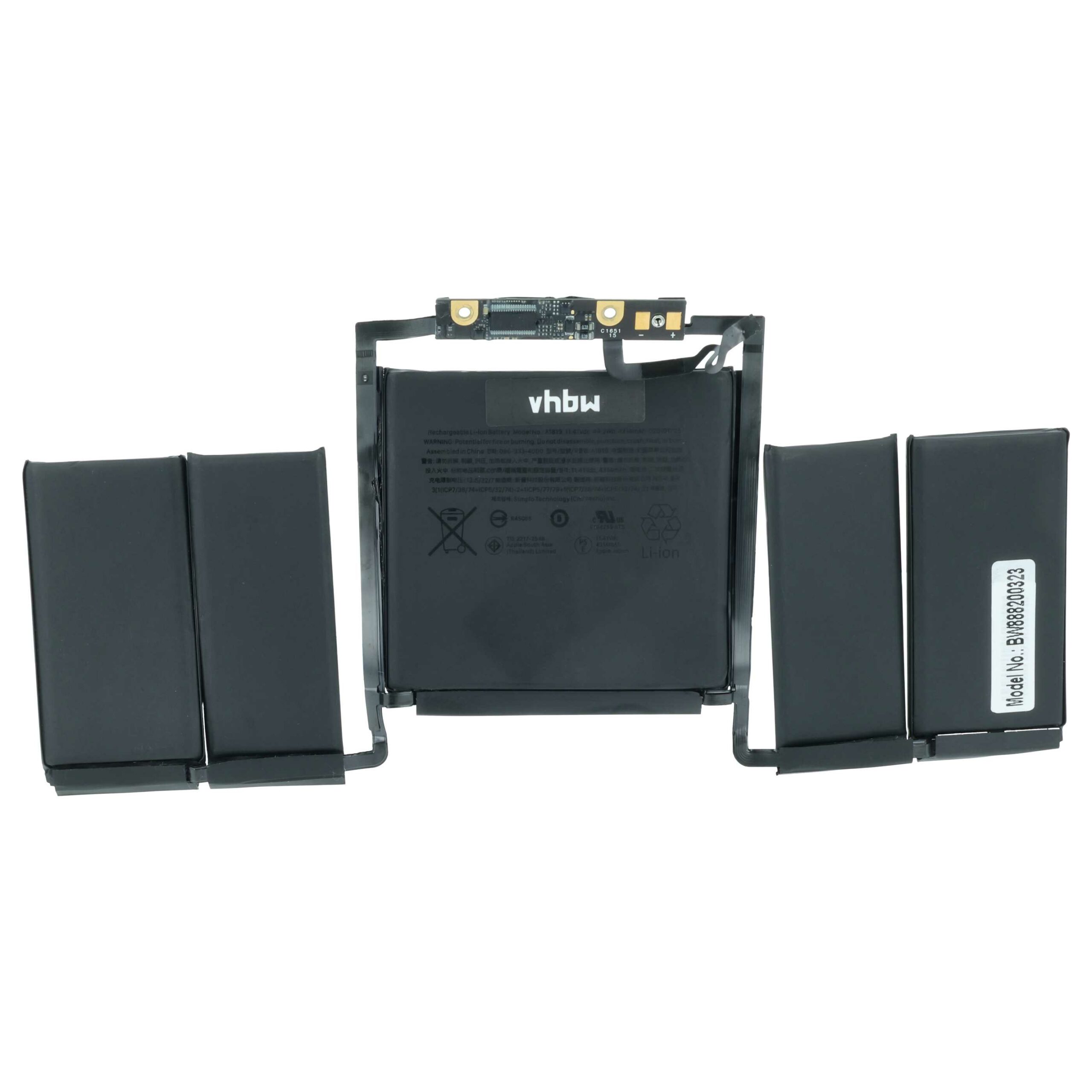 Bateria para Portátil vhbw para Apple A1819 / 020-01705 - 4300 mAh 11.4 V Li-polímero - Image 3