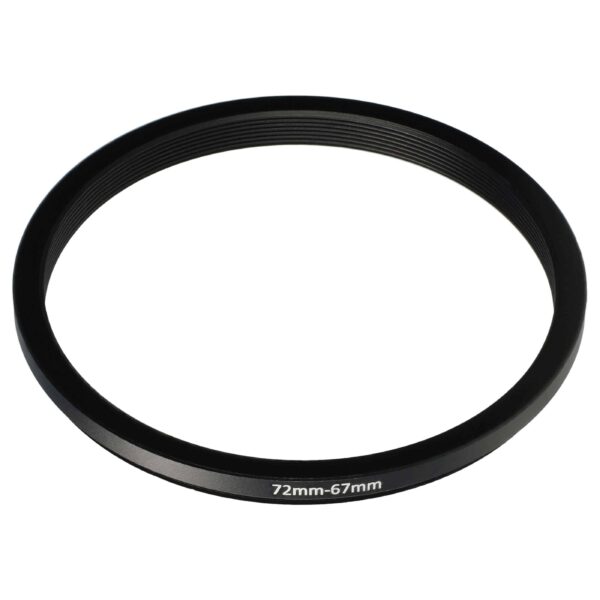 Anel Adaptador Redutor 72 mm para 67 mm vhbw para Objetivas de Câmara