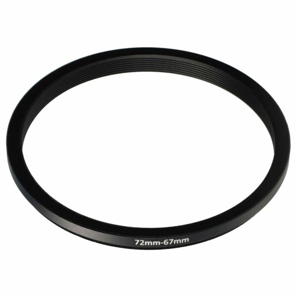 Anel Adaptador Redutor 72 mm para 67 mm vhbw para Objetivas de Câmara