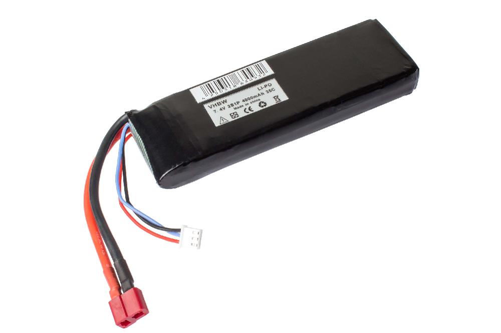 Bateria vhbw para Dispositivos de Modelação - 4000 mAh 7.4 V Li-Poly