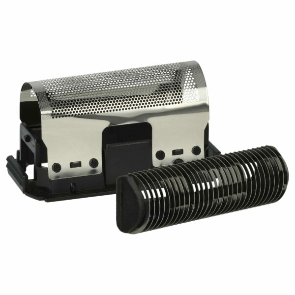 Bloco de corte e lâmina de corte com moldura para Braun 2003 - preto/prateado vhbw