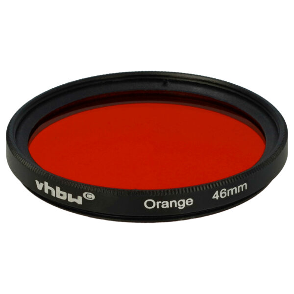 Filtro Laranja vhbw para Objetivas com Rosca de 46 mm