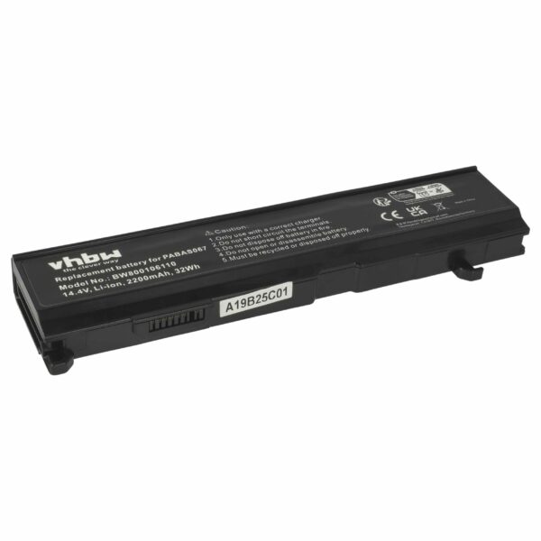 Bateria vhbw para Toshiba PA3451U-1BRS, PABAS067 - 2200 mAh 14.4 V Li-Ion