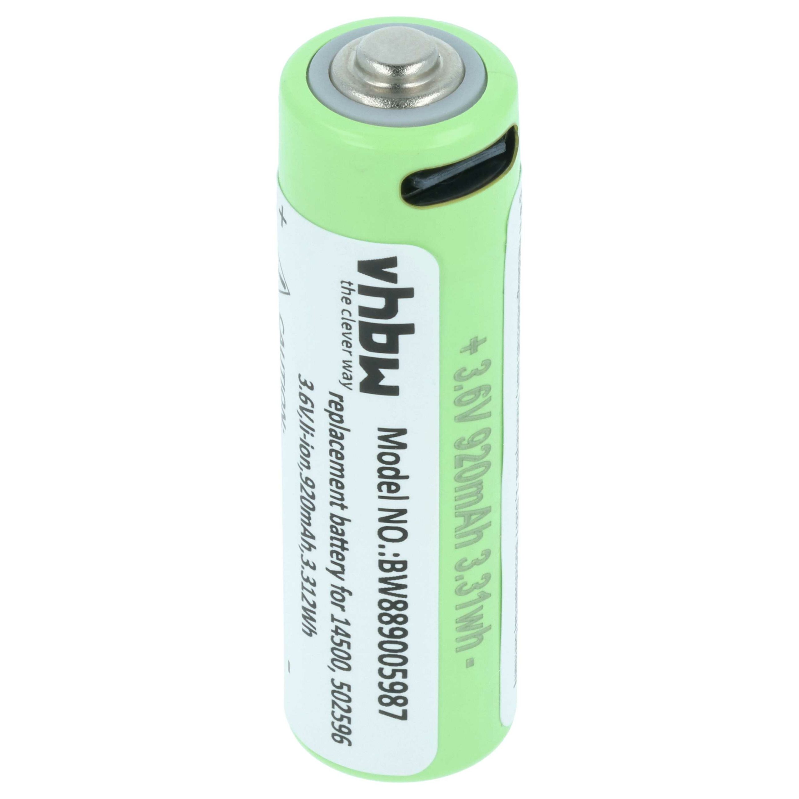 Bateria vhbw para Lanterna Ledlenser 502596 - 920 mAh 3.6 V Li-Ion - Image 3