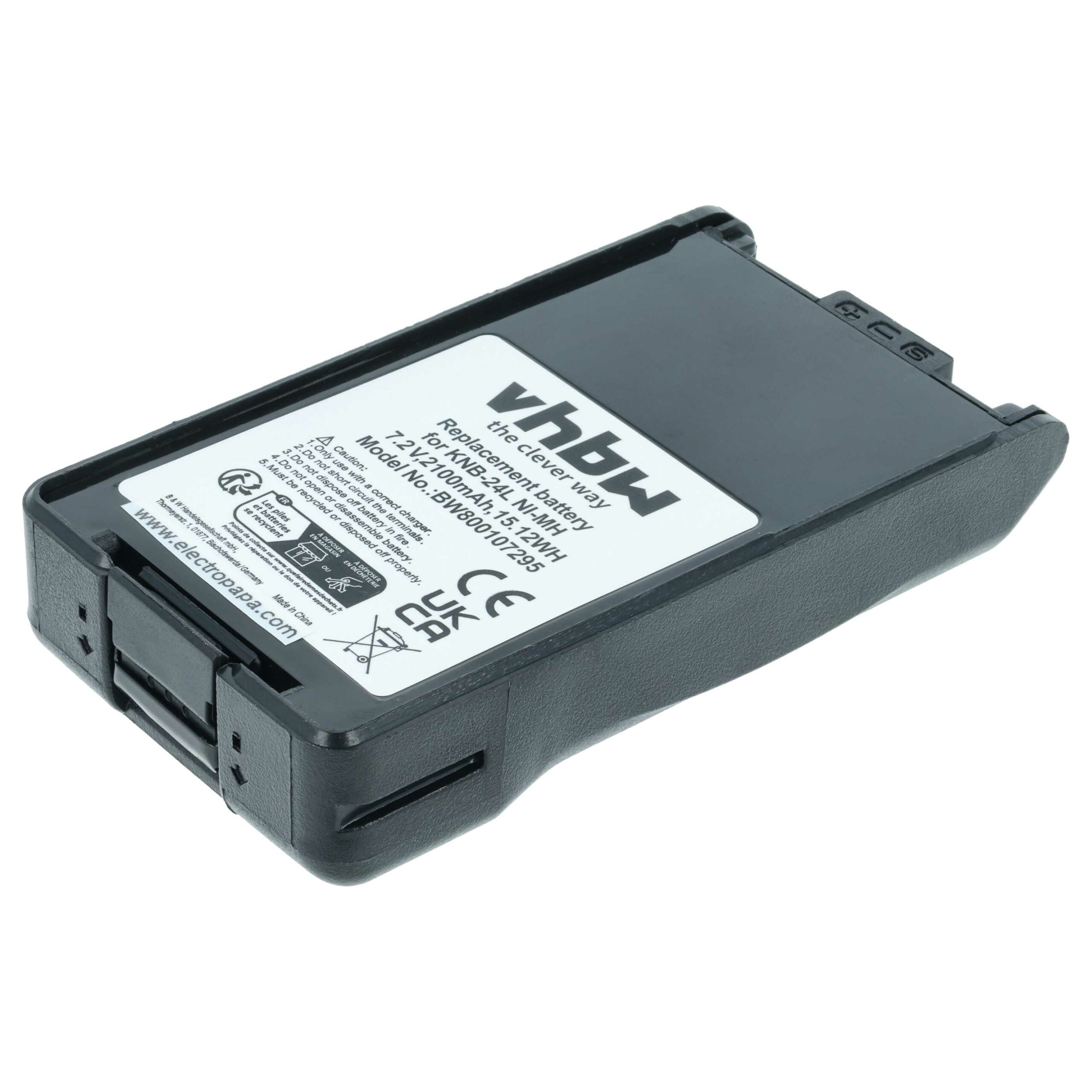 Bateria de Reposição para Rádio Kenwood KNB-24L, KNB-24LX, KNB-25A, KNB-24, KNB-24Li, KNB-25 - 2100 mAh 7.2V NiMH - Image 3