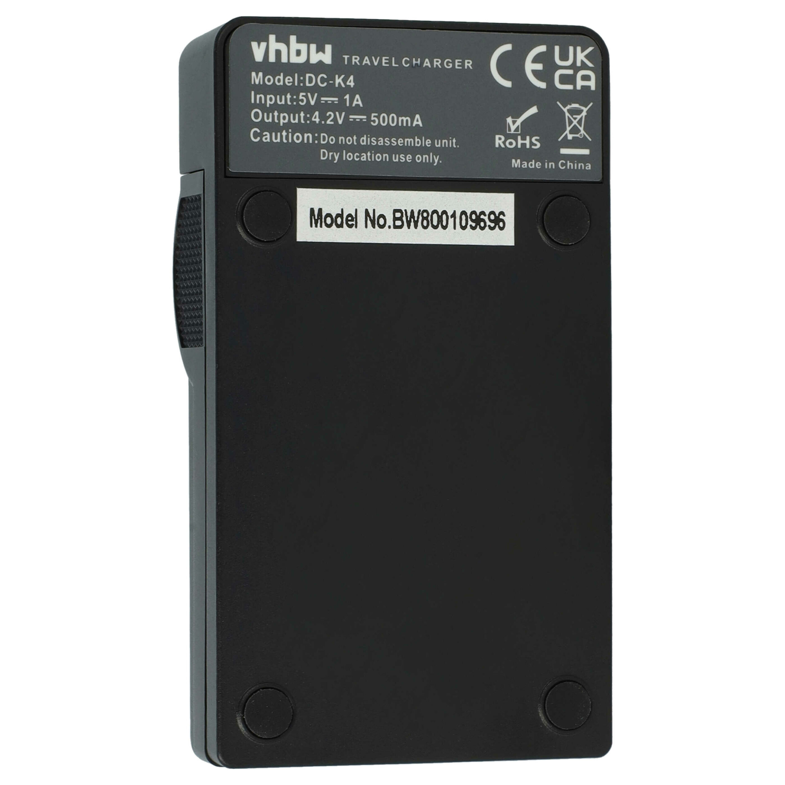 Carregador USB-C vhbw com Cabo para Baterias de Câmaras Casio e Easypix (Substitui BC-60L, BC-11L) - Image 4