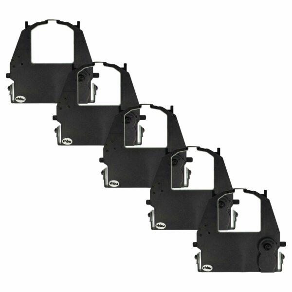 Pack 5x Fita de Tinta Compatível Fujitsu 18490-DL 3700 para Impressora Matricial e Recibos - Preta