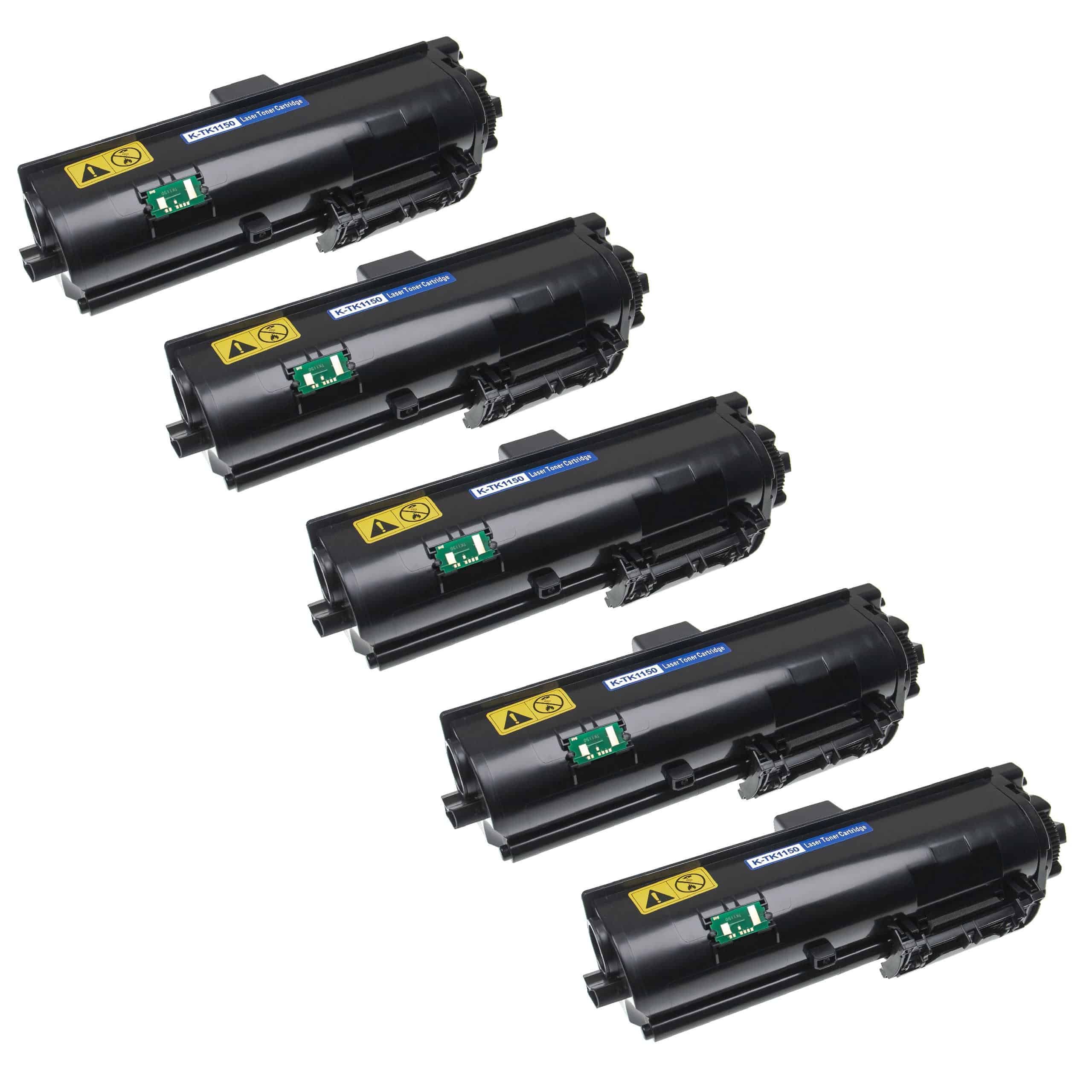 5x Toner Compatível vhbw para Kyocera TK-1150 - Preto - Image 4