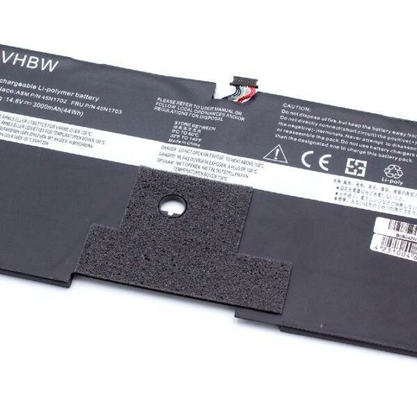Bateria para Portátil Lenovo vhbw - Compatível 45N1700, 45N1701, 00HW002, 00HW00 - 3000 mAh 14.8V