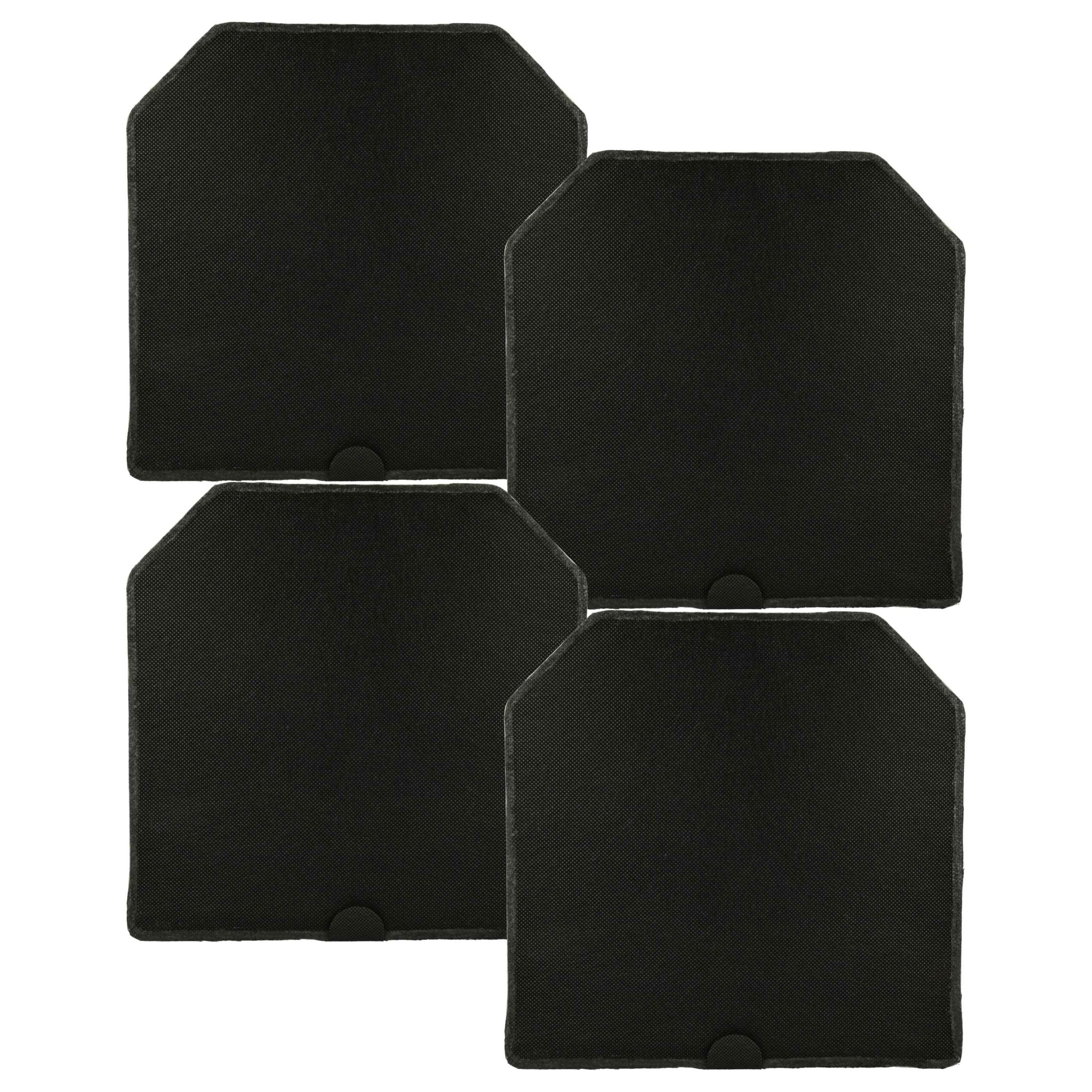 Filtro de Carvão Ativado para Coifa Miele vhbw - Conjunto de 4 Unidades (24,5 x 24,5 x 2 cm)