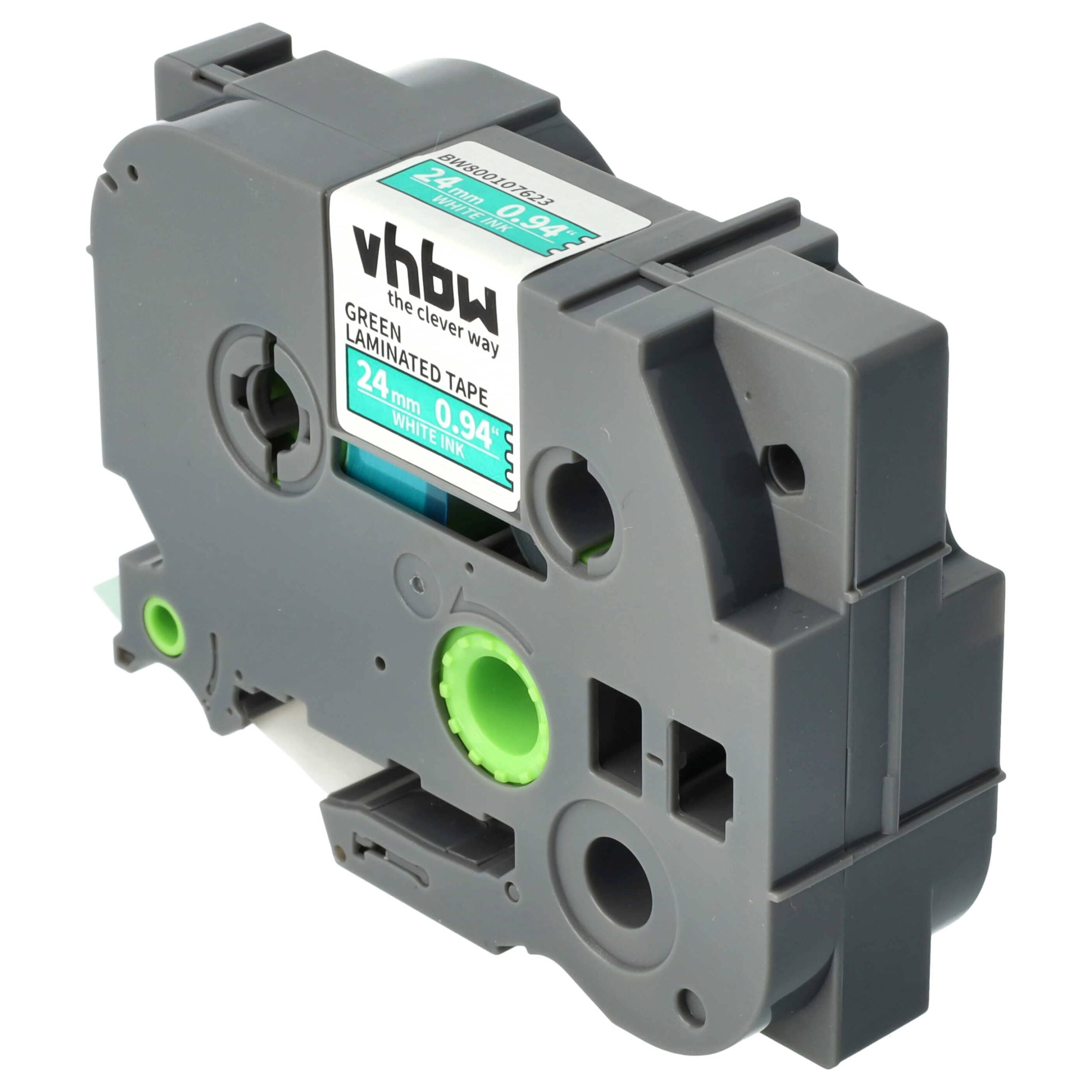 Fita de Etiquetas vhbw compatível com Brother TZE-755, TZ-755 - 24 mm Branco sobre Verde - Image 2