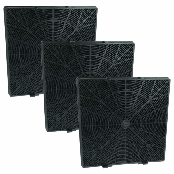 Conjunto de 3 Filtros de Carvão Ativado para Coifa DOMATIX KSC 300 / Oranier