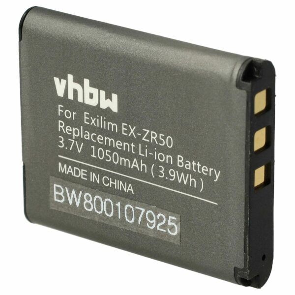 Bateria vhbw NP-160 para Casio e Sony - 1050mAh, 3.7V, Li-Ion