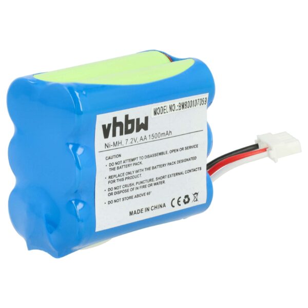 Bateria vhbw para iRobot, Proscenic e compatíveis - 1500mAh, 7.2V, NiMH