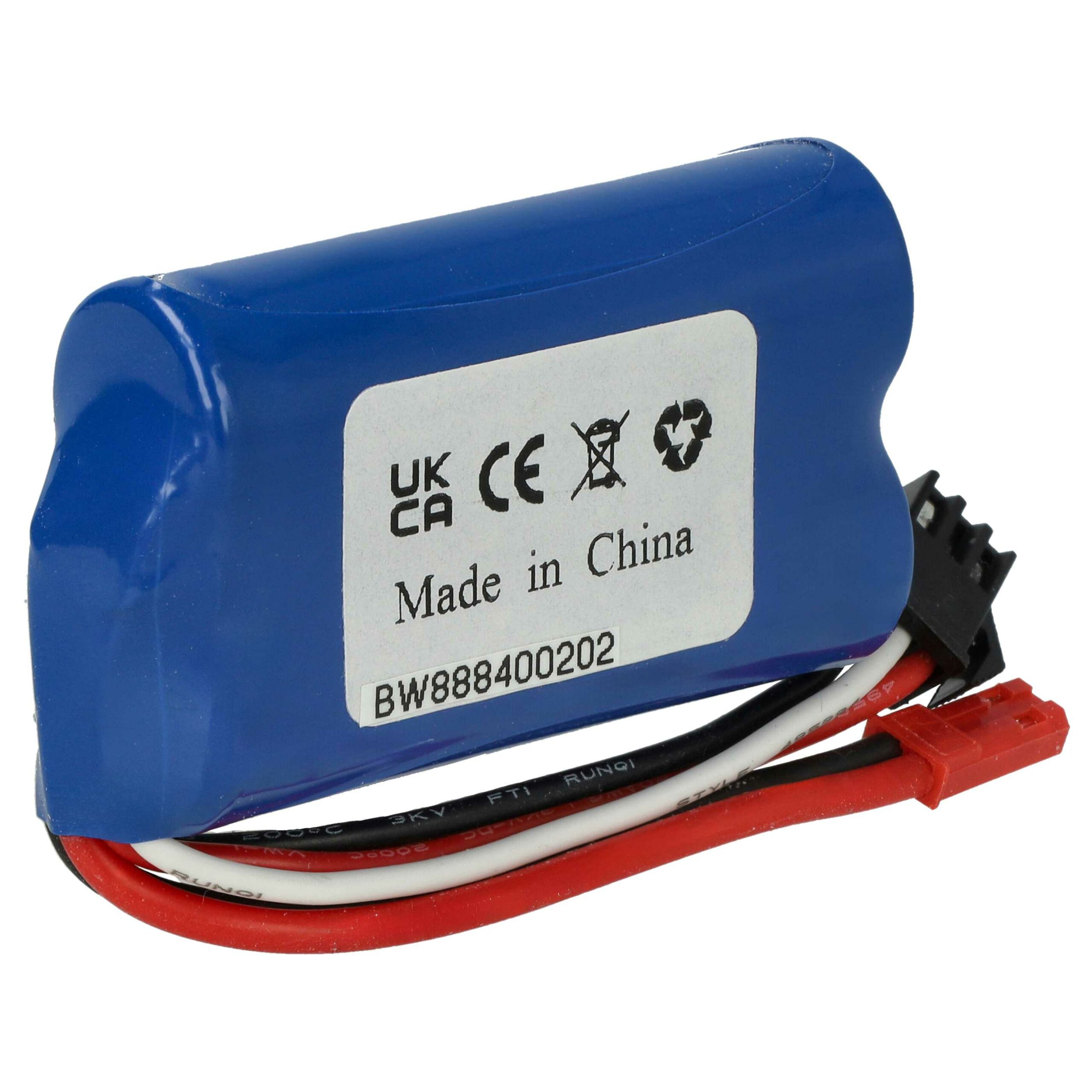 Bateria vhbw para Wltoys (Model Making Device) - 350 mAh 6.4 V LiFePO4