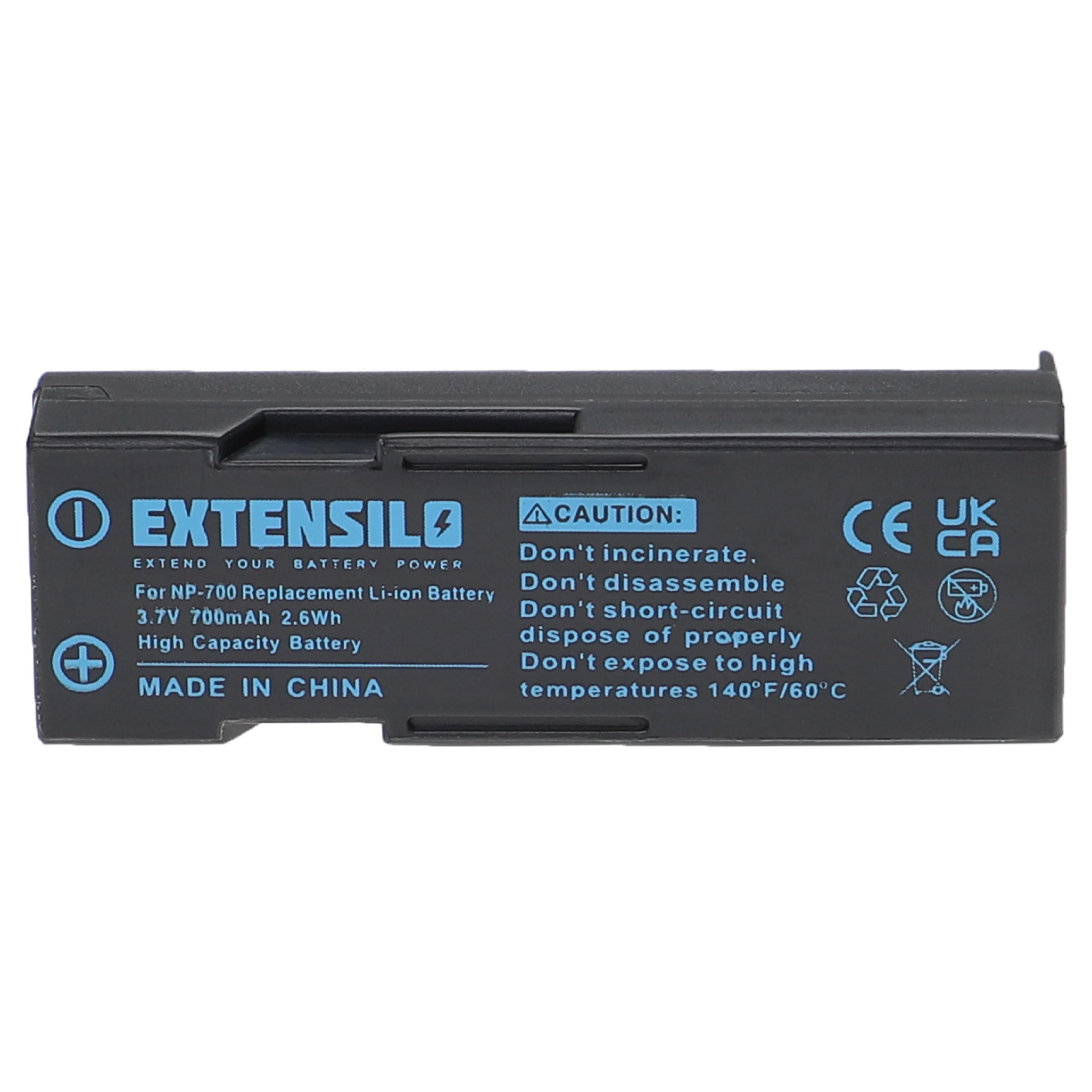 Bateria Extensilo para Konica Minolta NP-700 / Sanyo DB-L30 - 700mAh, 3.7V