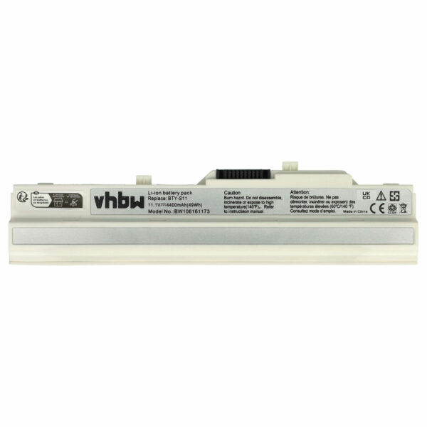 Bateria vhbw 4400 mAh 11.1 V Li-Ion para Portáteis (compatível com 40025611, 40026355, 40026354, 3715A-MS6837D1, 14L-MS6837D1)