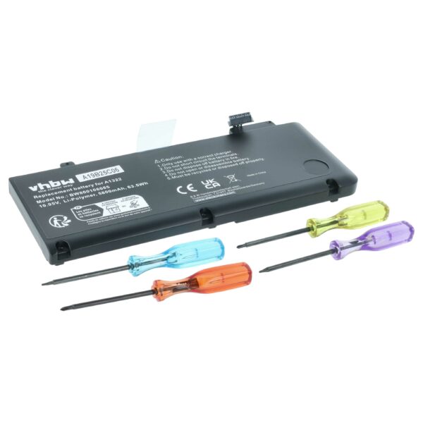 Bateria vhbw para Apple MacBook - 5800 mAh 10.95 V Li-polymer
