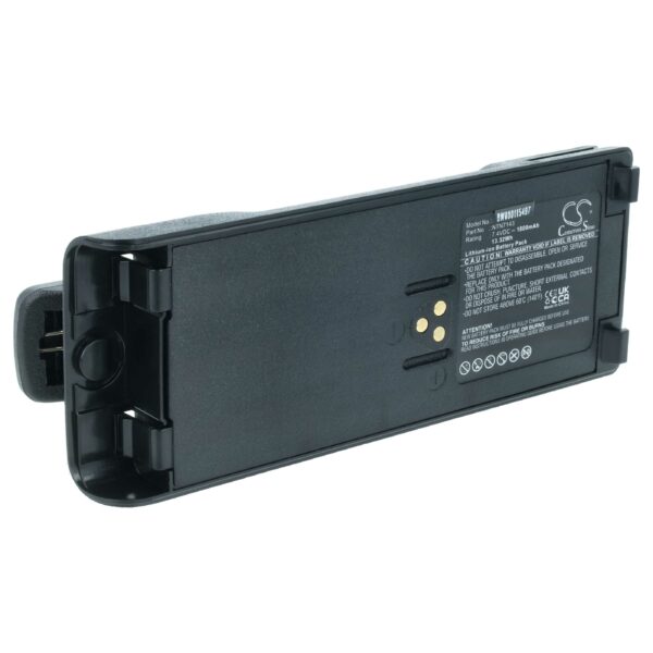 Bateria vhbw para Rádio Motorola NTN7143A 1800 mAh 7.4 V Li-Ion com mola de cinto