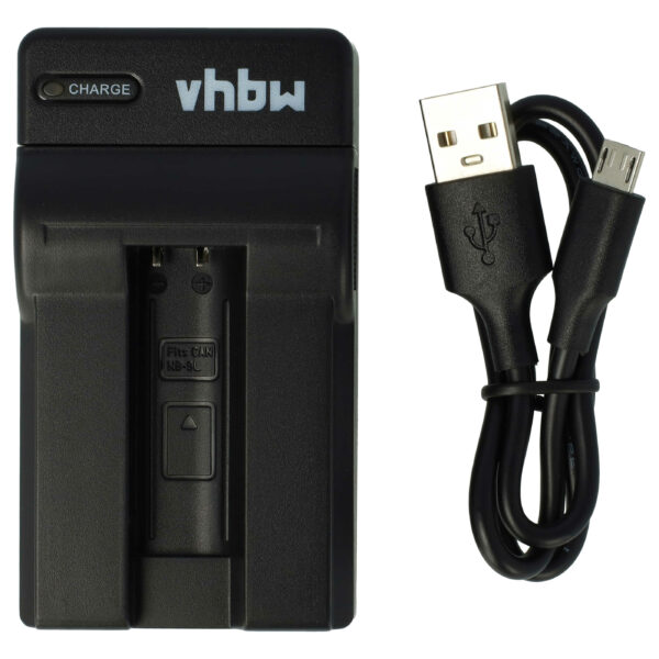 Carregador USB-C vhbw + Cabo para Câmara Canon Digital Ixy