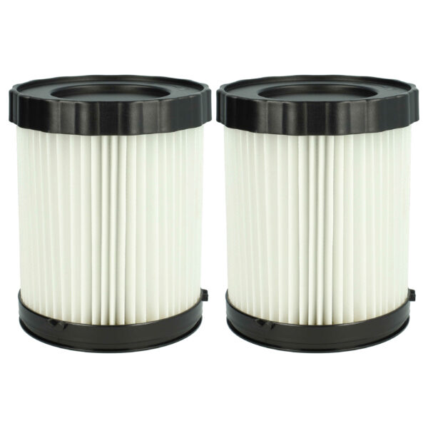 2x Filtro Cartucho vhbw para Aspirador Bosch 1 600 A01 1RT, 2 608 000 663 - Branco