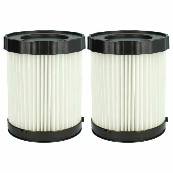 2x Filtro Cartucho vhbw para Aspirador Bosch 1 600 A01 1RT, 2 608 000 663 - Branco