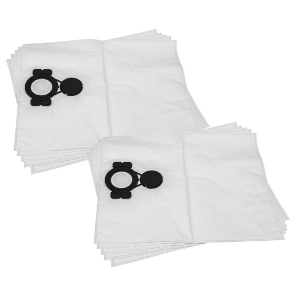 10x Saco para Aspirador Milwaukee 4932352306 - Velo de Fleece