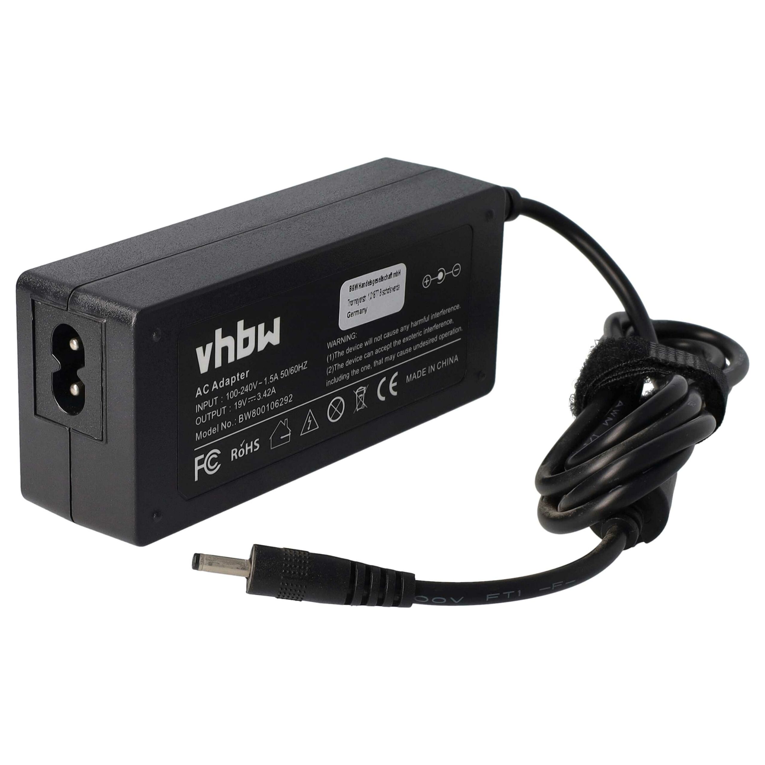 Adaptador de Alimentação para Portátil Acer vhbw - Substituição Lite-On PA-1650-02, 65 W, 200 cm - Image 3