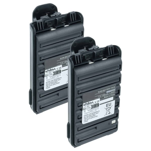 Bateria 2x para Icom BP264, BP-264 - 1300 mAh 7.2 V NiMH vhbw
