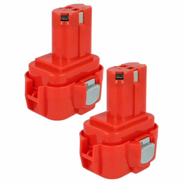 2x Bateria EXTENSILO para Makita 192321-5, 192404-1, 192019-4, 192534-8 - 3300 mAh, 9.6 V, NiMH