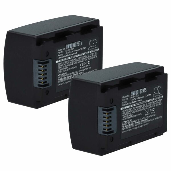 Bateria vhbw para Samsung - Compatível IA-BP105R - 1100 mAh 3.7 V Li-Ion (Pack 2x)