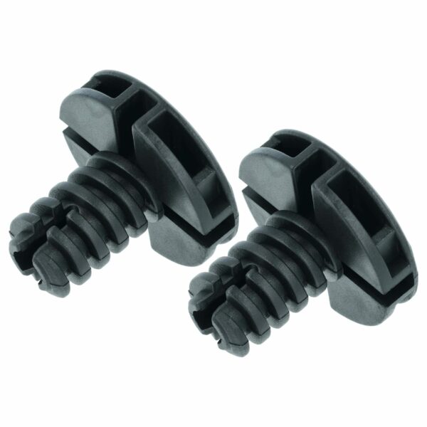 2x Pé Ajustável de Substituição vhbw para AEG 1490004288, Zanussi Máquina de Lavar e Máquina de Secar - 3,5 cm, Preto