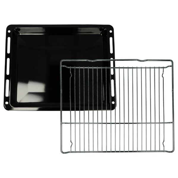 Conjunto de Tabuleiro e Grelha para Forno vhbw compatível com Bosch, Neff, Siemens - 46,6 x 37,8 cm