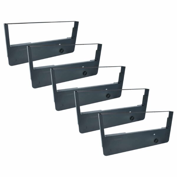 5x Fita de Tinta Compatível Tally Genicom 86039 para Impressora Matricial e Recibos - Preto