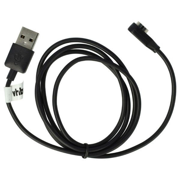 Cabo de Carregamento USB para Jack de Áudio 2.5 mm vhbw para Aftershokz Aeropex / OpenComm - 100 cm, Preto