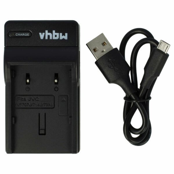 Carregador de Bateria USB-C + Cabo USB-C para Câmara Digital JVC GR-D239 - 0.5 A
