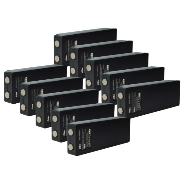 10x Bateria de Substituição para Telecomando Industrial Palfinger/Scanreco - 1500 mAh NiMH