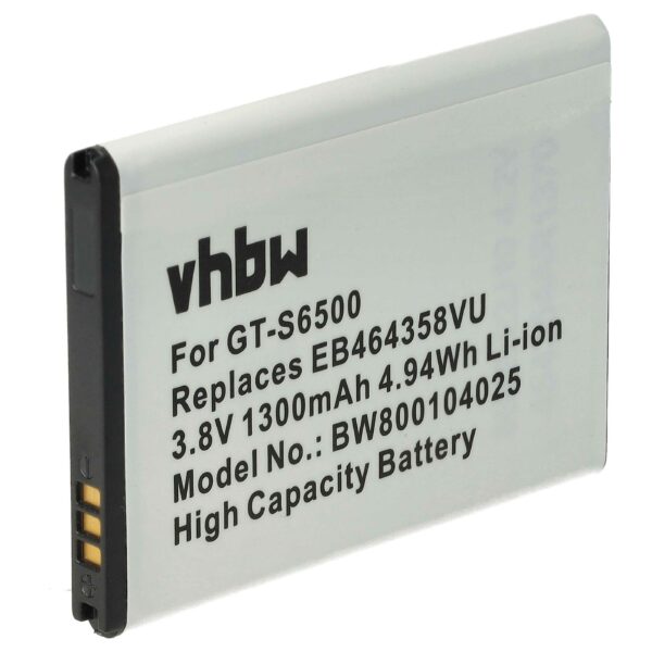 Bateria para Telemóvel Samsung EB464358VUBSTD, EB464358VU - 1300 mAh 3.7 V Li-Ion vhbw