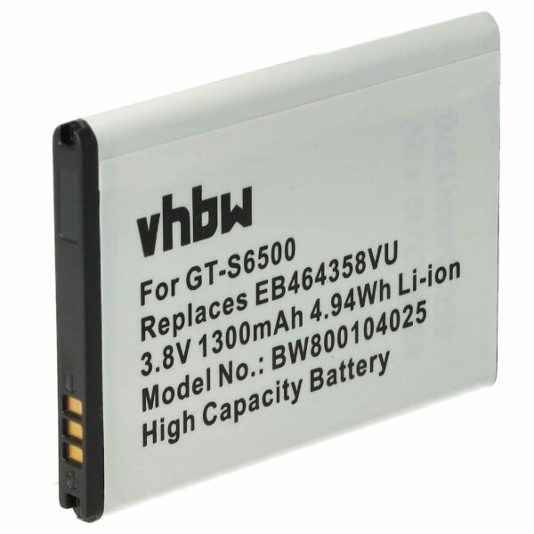 Bateria para Telemóvel Samsung EB464358VUBSTD, EB464358VU - 1300 mAh 3.7 V Li-Ion vhbw