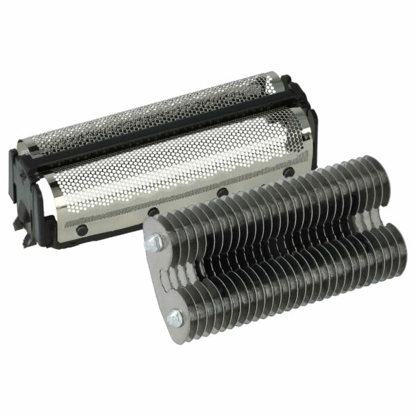 Bloco cortante e foil duplo de corte para Remington SP-61 - vhbw (preto/prateado)