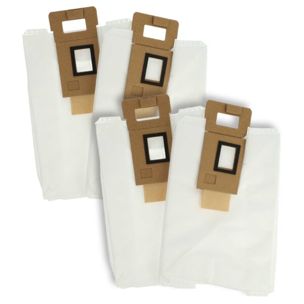 Pack 4 Sacos de Aspirador Roborock S7, S7 Plus, T7S, T7S Plus - vhbw Microfleece