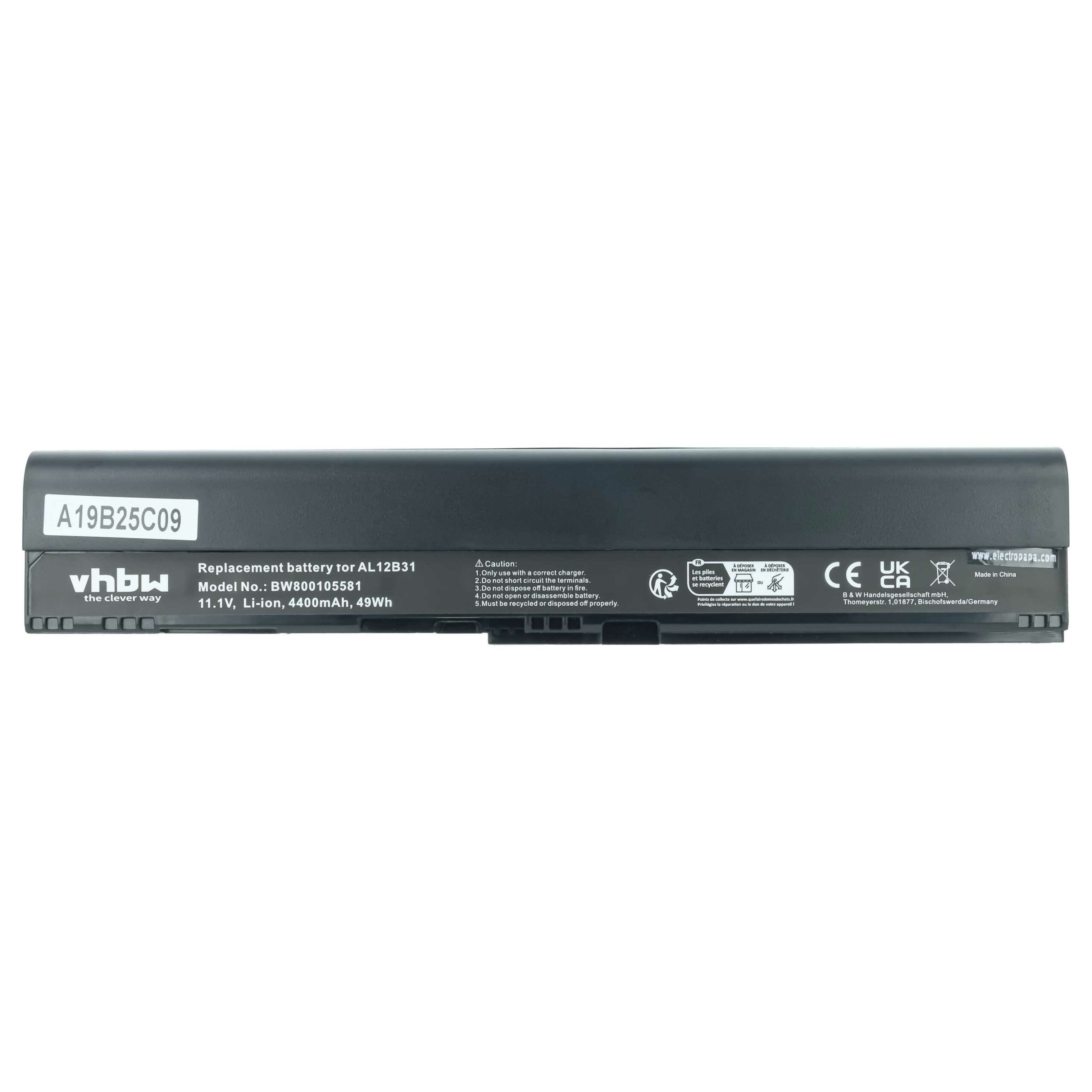 Bateria vhbw para portáteis Acer Aspire / Gateway 4400 mAh 11.1 V - Image 3